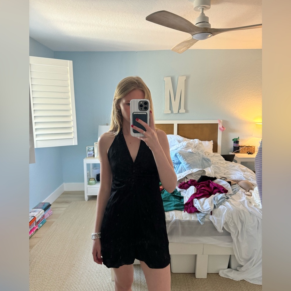 Zara Black Backless Dress